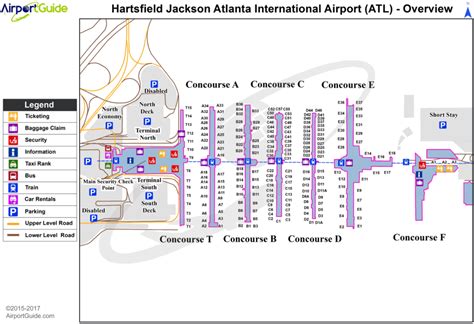 Map of Atlanta Airport Terminal